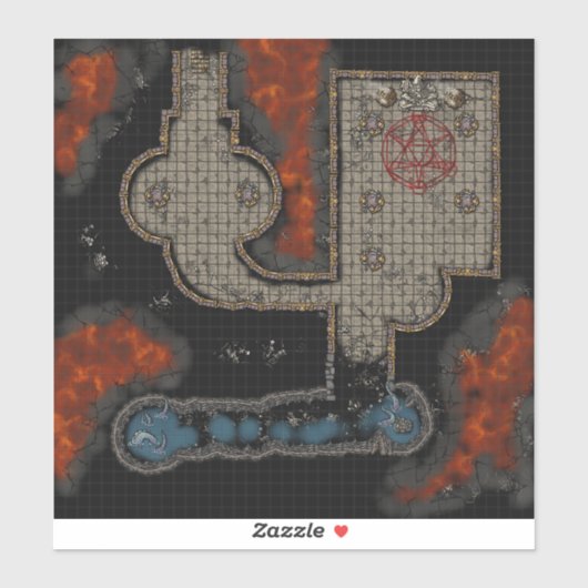 Aufkleber für Dungeon-Tile: Okkulter Untergrund (Blatt)