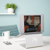 Aufkleber für Dungeon-Tile: Okkulter Untergrund (Laptop auf Schreibtisch)