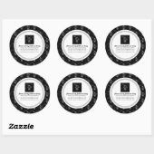 Aufkleber für dunkle Schädel-Party (Blatt)