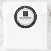 Aufkleber für dunkle Schädel-Party (Tasche)