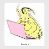 Aufkleber für Eichhörnchen-Nerd (Blatt)