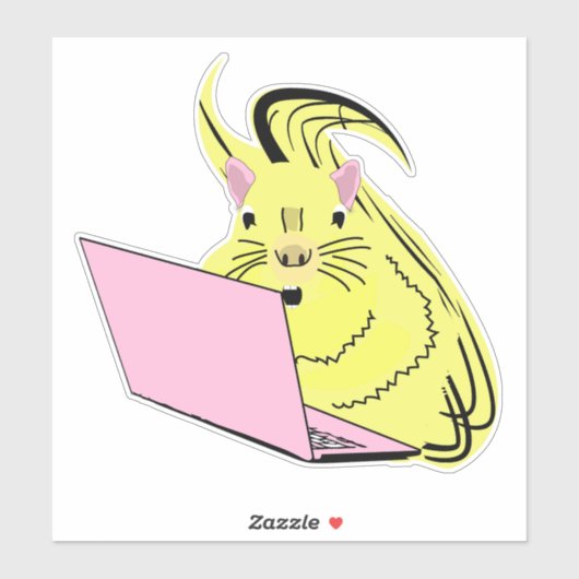 Aufkleber für Eichhörnchen-Nerd (Blatt)