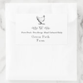 Aufkleber für Eier im Bauernstil (Tasche)