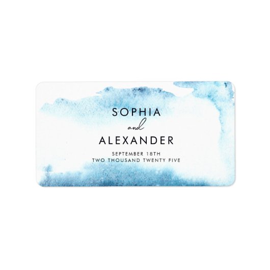 Aufkleber für eine moderne Hochzeit. Adressaufkleber (Vorne)