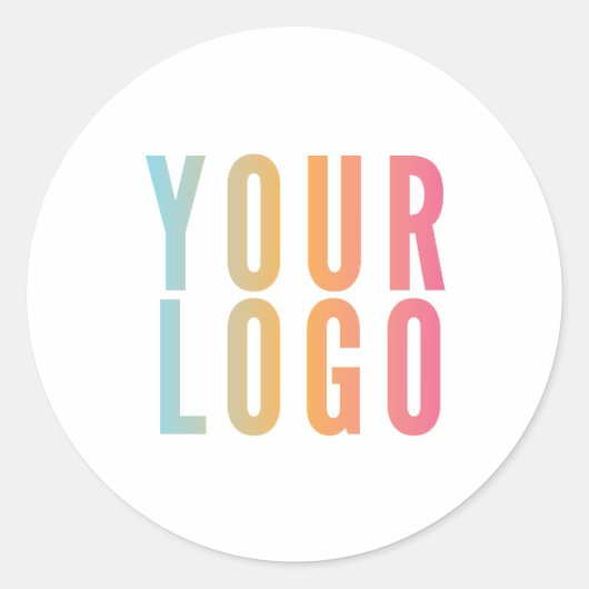 Aufkleber für einfaches Business-Logo (Vorderseite)