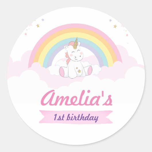 Aufkleber für Einhornfavoriten, Aufkleber für Einh (Vorderseite)