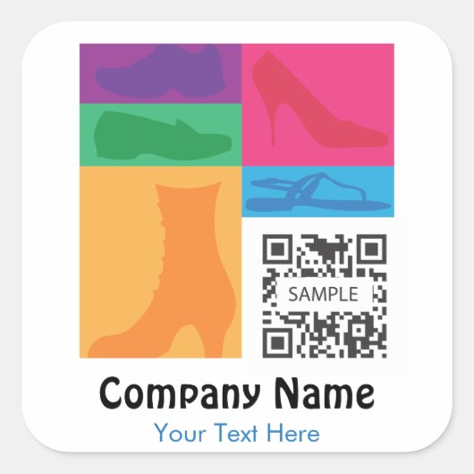 Aufkleber für Einzelhandelsschuhe (Vorderseite)