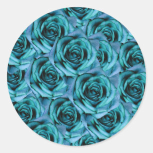 Aufkleber für eisblaue Rose