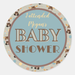 Aufkleber für Elch- und Mobile-Babydusche