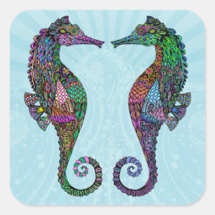 Aufkleber für elektrischer Seepferd