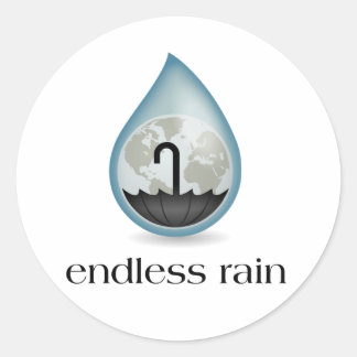 Aufkleber für endloses Regen