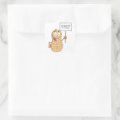 Aufkleber für Erdnussallergie (anpassbar) (Tasche)