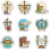 Aufkleber für Eucharistisches Set (Vorderseite)