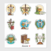 Aufkleber für Eucharistisches Set (Blatt)