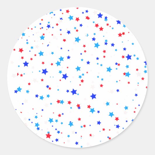 Aufkleber für farbenfrohe Sterne (Vorderseite)