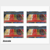 Aufkleber für farblich gestrichene Klaviertasten (Blatt)