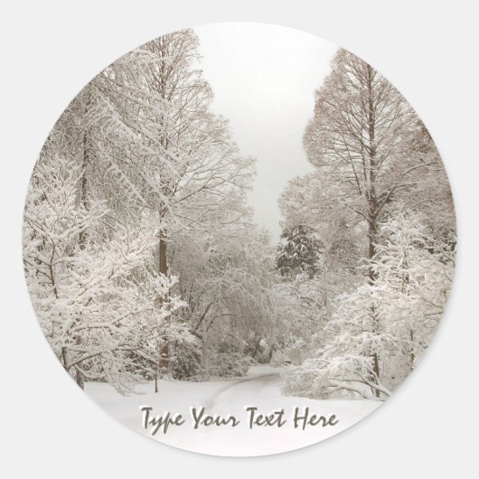 Aufkleber für Feiertage, benutzerdefinierte Winter (Vorderseite)