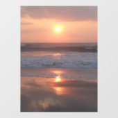 Aufkleber für Fenster Rosa Sonnenuntergang (Blatt)