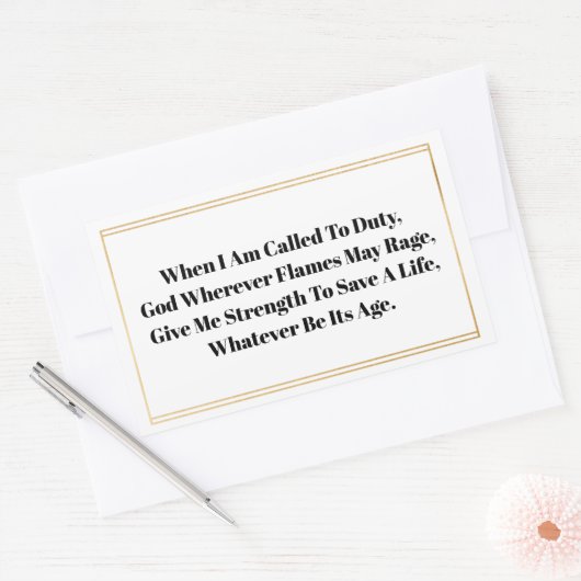 Aufkleber für Feuerwehrmänner (Umschlag)