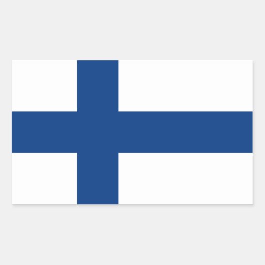 Aufkleber für finnische Flagge (Vorderseite)