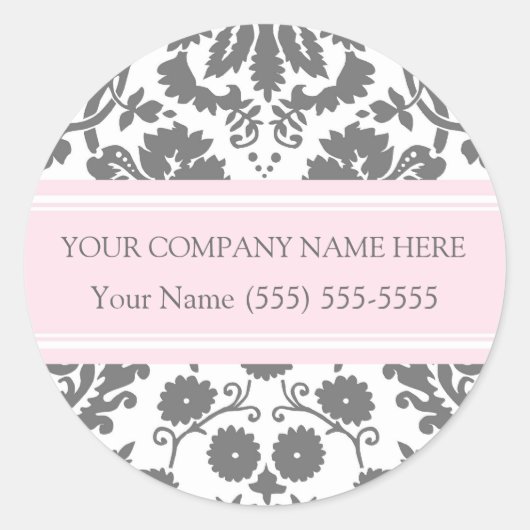 Aufkleber für Firmennamen Grau (Vorderseite)