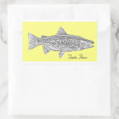 Aufkleber für Forelle Fario (Tasche)