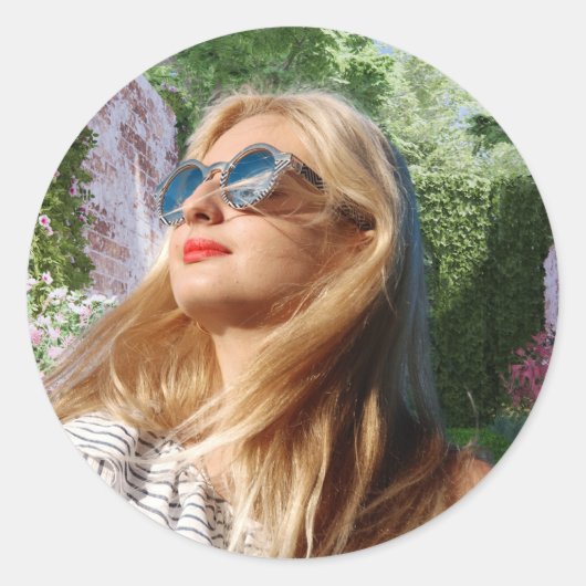 Aufkleber für Foto, Personalisiert (Vorderseite)