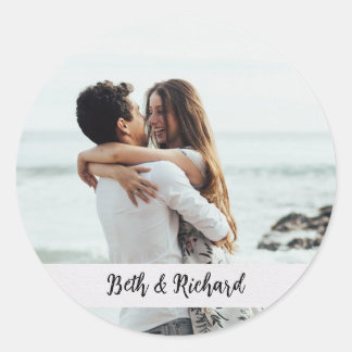 Aufkleber für Fotos mit benutzerdefiniertem Text a