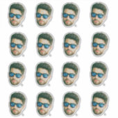 Aufkleber für Fotos mit Personalisierter Gesichtsp (Vorderseite)