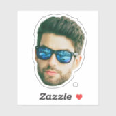 Aufkleber für Fotos mit Personalisierter Gesichtsp (Blatt)