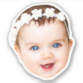 Aufkleber für Fotos | Personalisiertes Gesicht (Vorderseite)