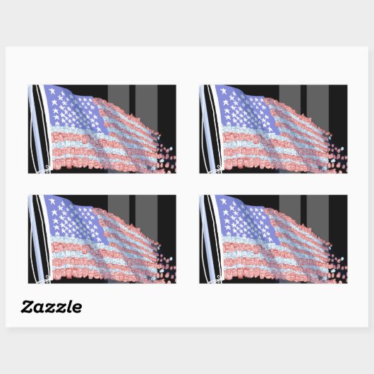 Aufkleber für fragmentierte Flaggen (Blatt)