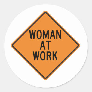 Aufkleber für Frauen am Arbeitsplatz