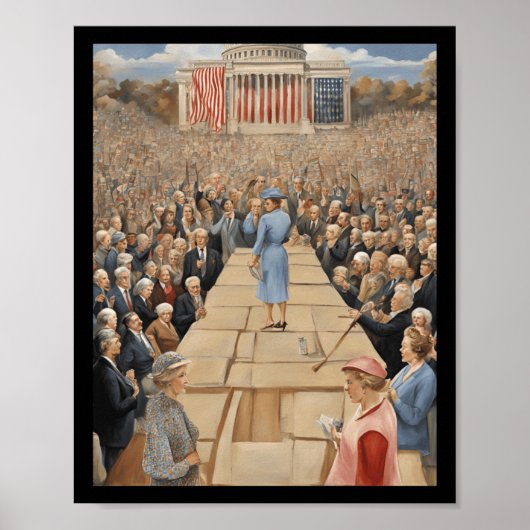 Aufkleber für Frauenrechte Poster (Vorne)