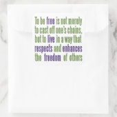 Aufkleber für Freiheitsangebot (Tasche)