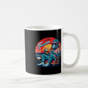 Aufkleber für freiheitsliebende Affen Kaffeetasse