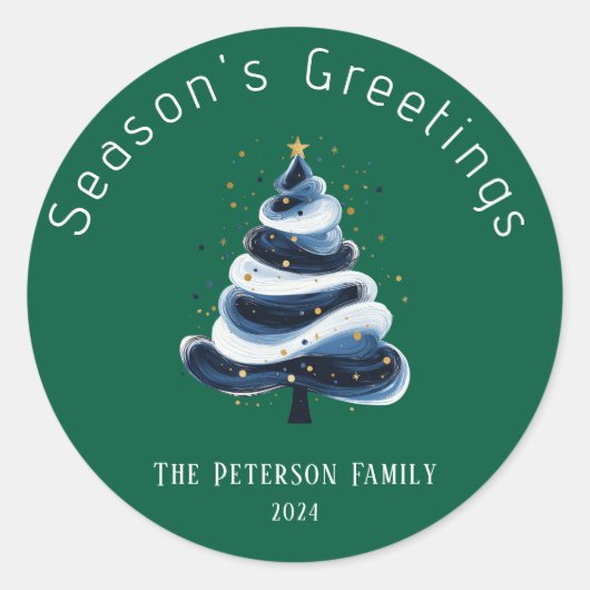 Aufkleber für Frohe Festtage (Vorderseite)