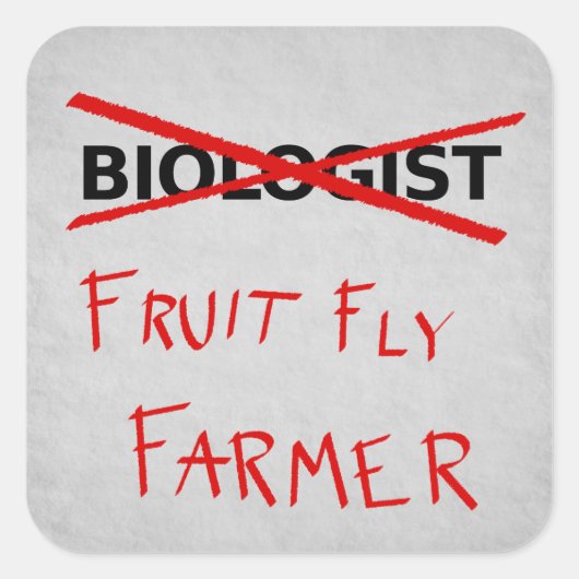 Aufkleber für Fruchtfliege Bauer (Vorderseite)