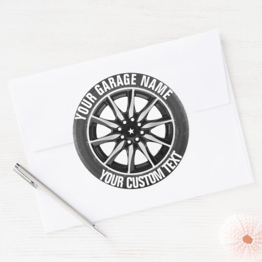 Aufkleber für Garage- oder Fahrzeughersteller (Umschlag)