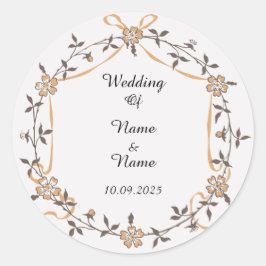 Aufkleber für Gastgeschenk Hochzeiten