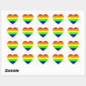 Aufkleber für Gay Pride (Reinfarbe) (Blatt)