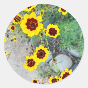 Aufkleber für gelbe Blumen