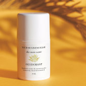 Aufkleber für gelbe Lotus-Deodorant