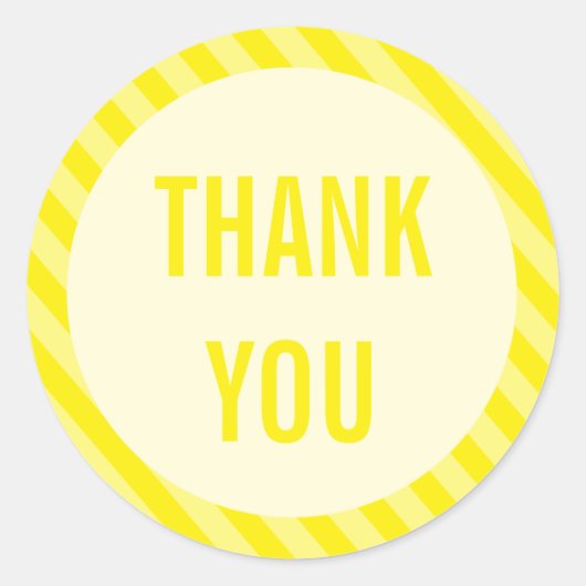 Aufkleber für Gelbstreifen-Party (Vorderseite)