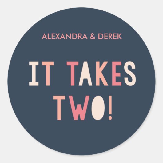 Aufkleber für gemeinsame Anstrengungen // Marine (Vorderseite)