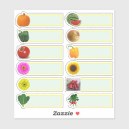 Aufkleber für Gemüsepflanzensamen