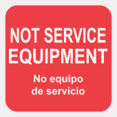 Aufkleber für Geräte ohne Service (Vorderseite)