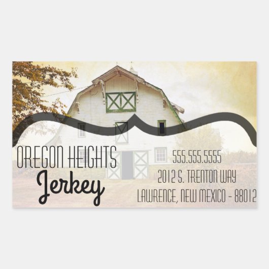 Aufkleber für Geschäftsadressen (Vorderseite)