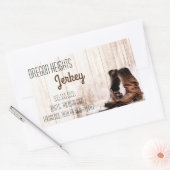 Aufkleber für Geschäftsadressen Red Boots Country  (Umschlag)