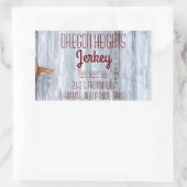 Aufkleber für Geschäftsadressen Weißwaschholz Stal (Tasche)